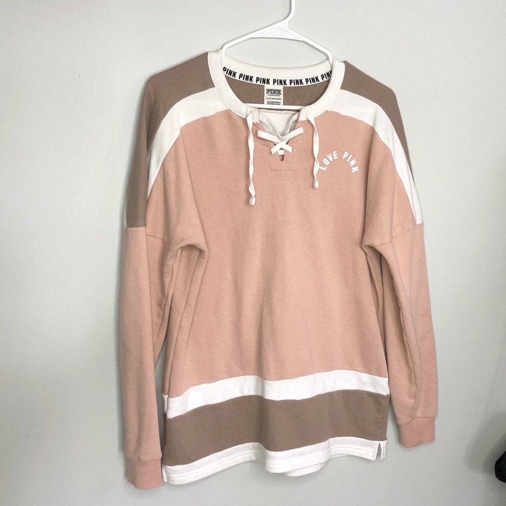 VS lace up sweatshirt